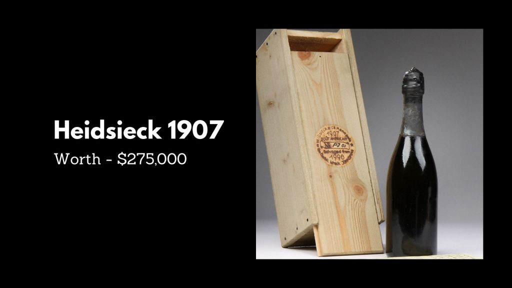 Heidsieck 1907 - 5th Most Luxurious Wines