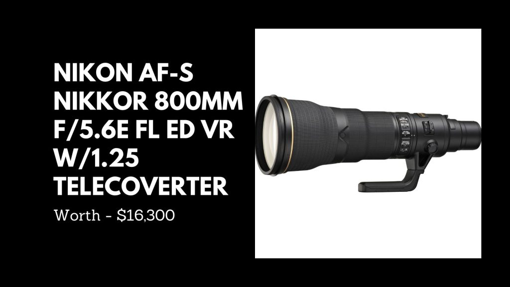 NIKON AF-S NIKKOR 800MM F/5.6E FL ED VR W/1.25 TELECOVERTER