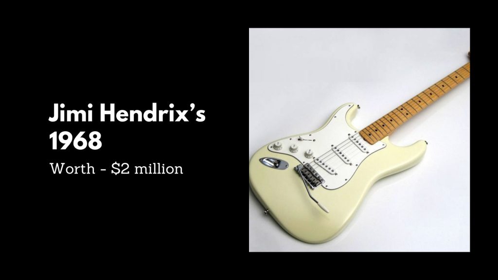 Jimi Hendrix’s 1968 - 5th Most Expensive Guitars