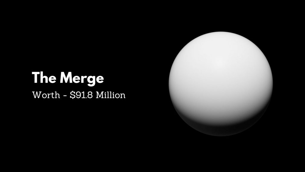 The Merge - 1st Leading And Priciest NFTs