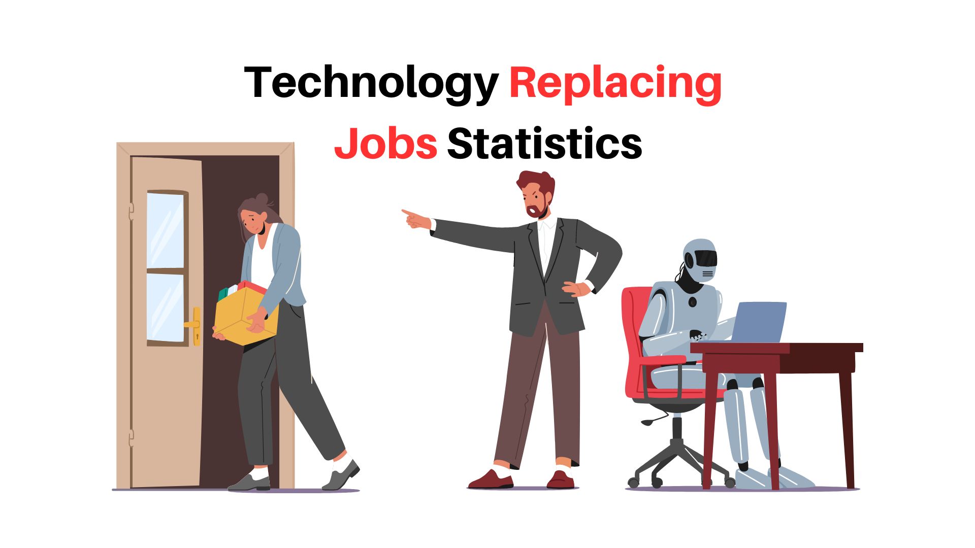 Technology Replacing Jobs Statistics 2024 By Concerns, Attitude, Potential Number of Jobs Lost to Automation and Rate of Adoption by Industry